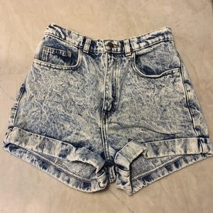American apparel acid washed shorts